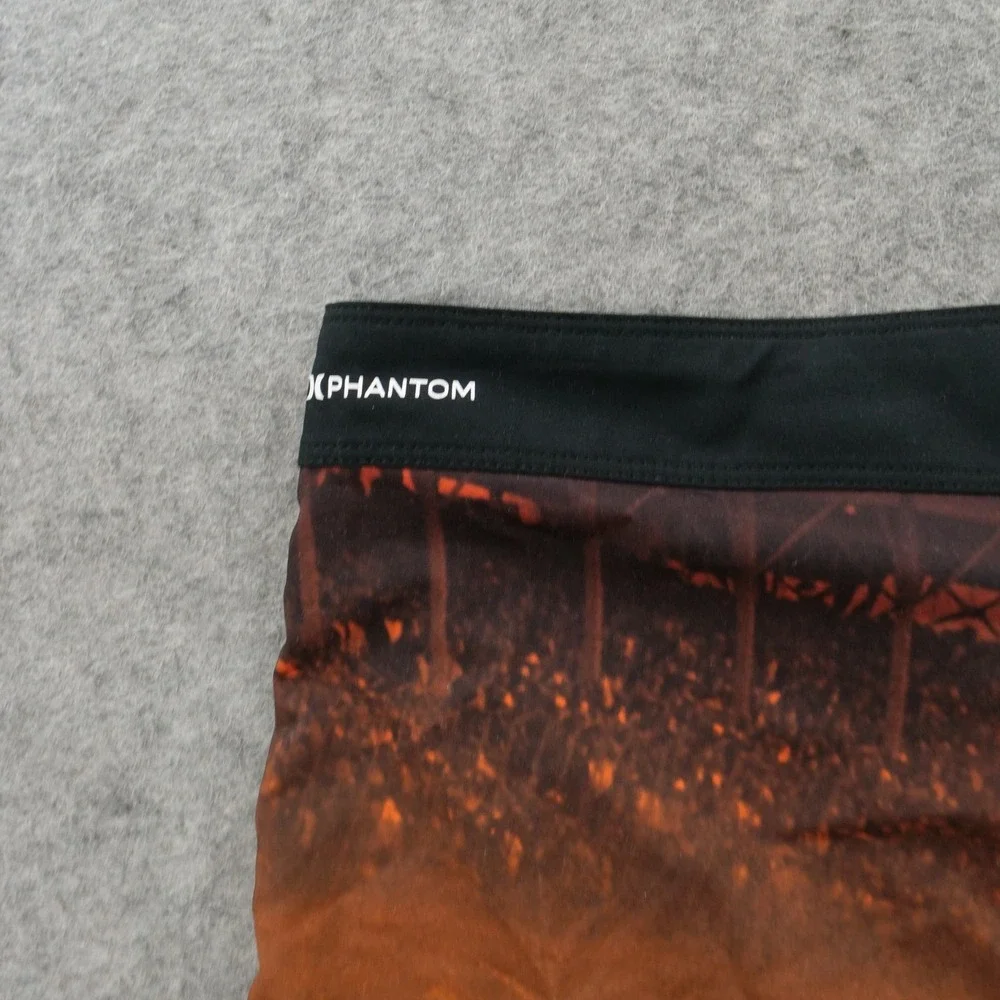 Hurley x Nascar Boardshorts Mens 32 Brown Swim Trunks Daytona Graphic Racing